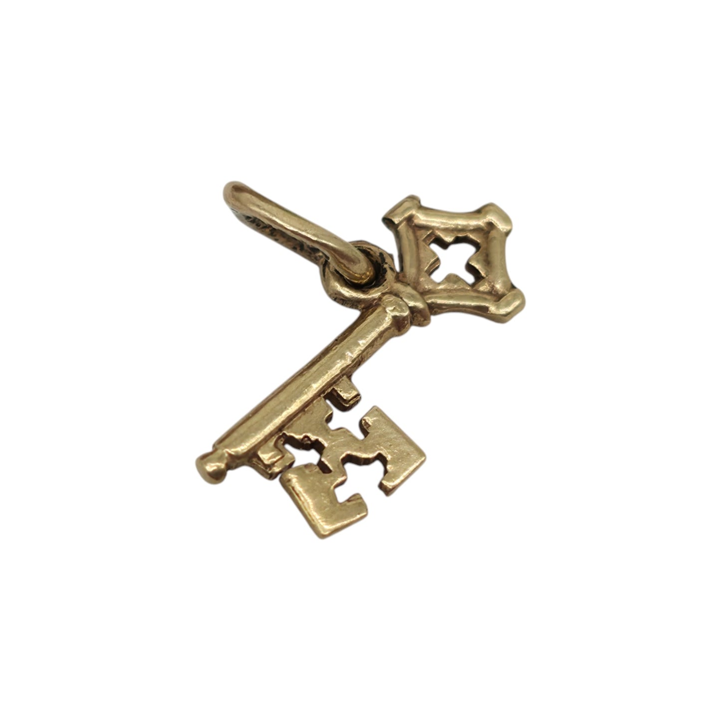 Petite 10ct Yellow Gold Key Charm L 1.3 cm 0.4 g.