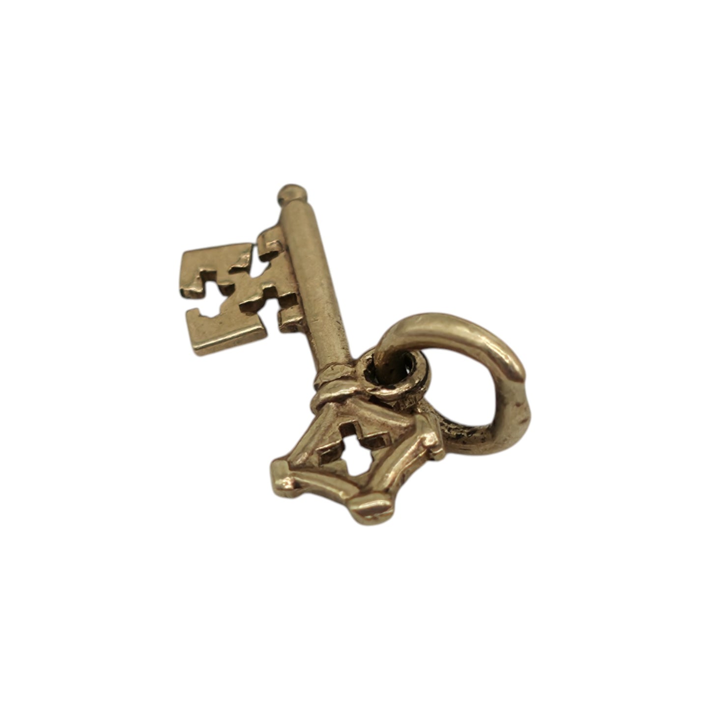 Petite 10ct Yellow Gold Key Charm L 1.3 cm 0.4 g.