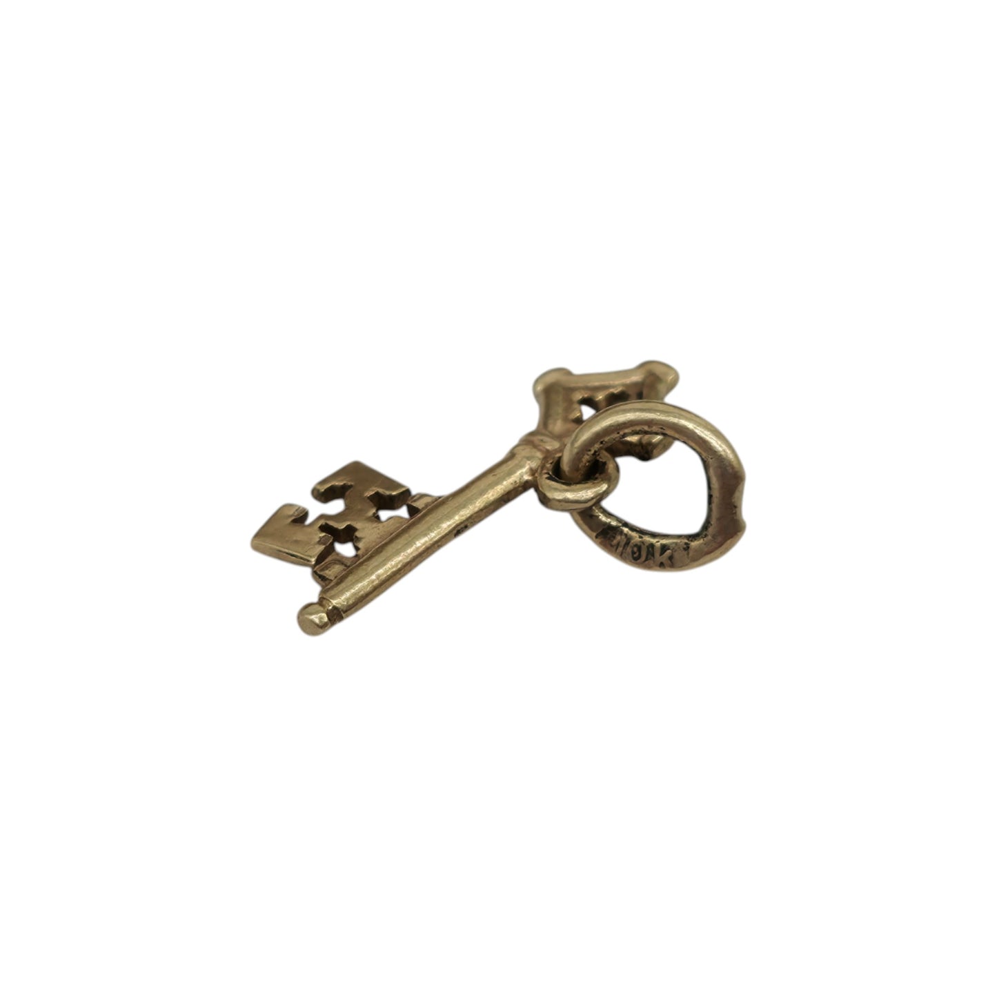 Petite 10ct Yellow Gold Key Charm L 1.3 cm 0.4 g.