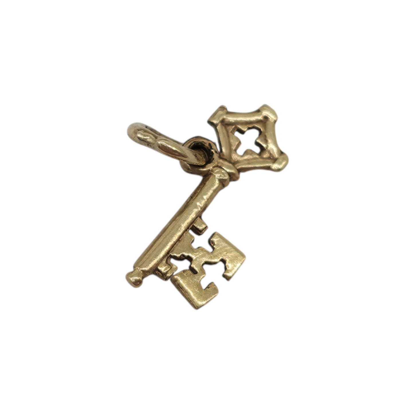 Petite 10ct Yellow Gold Key Charm L 1.3 cm 0.4 g.