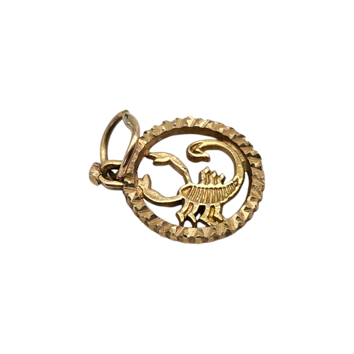 10ct Yellow Gold Scorpio Horoscope Charm L 1.1 cm 0.7 g.