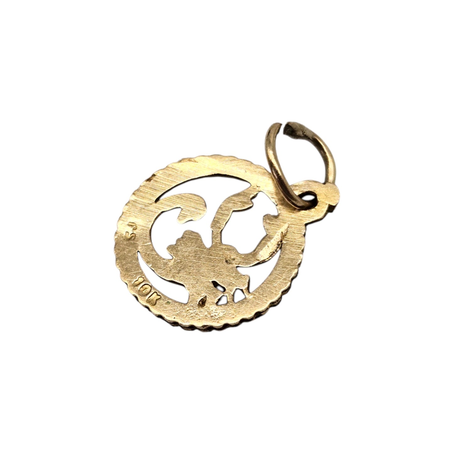10ct Yellow Gold Scorpio Horoscope Charm L 1.1 cm 0.7 g.