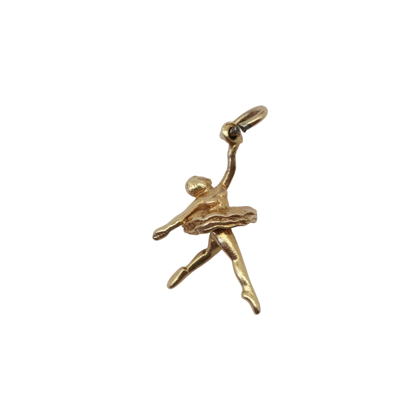 14ct Yellow Gold Ballerina Charm L 1.7 cm 1.4 g.