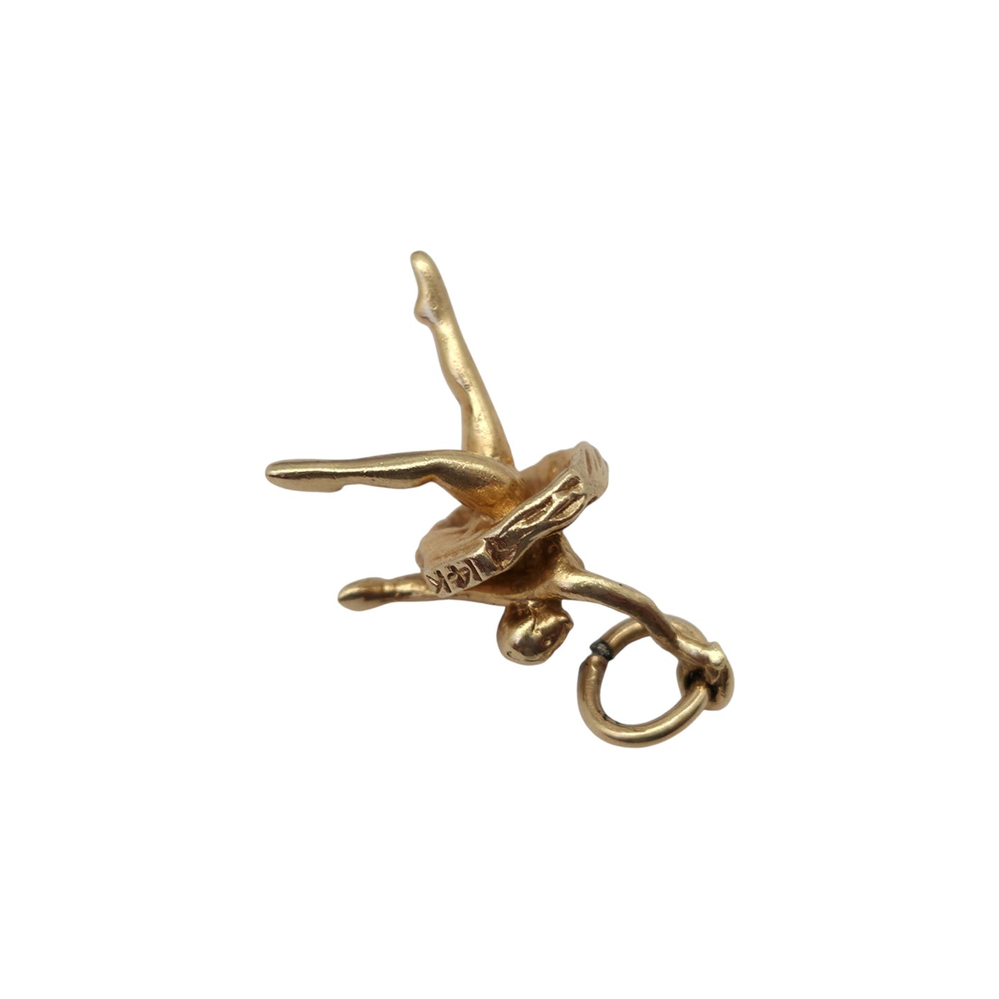 14ct Yellow Gold Ballerina Charm L 1.7 cm 1.4 g.