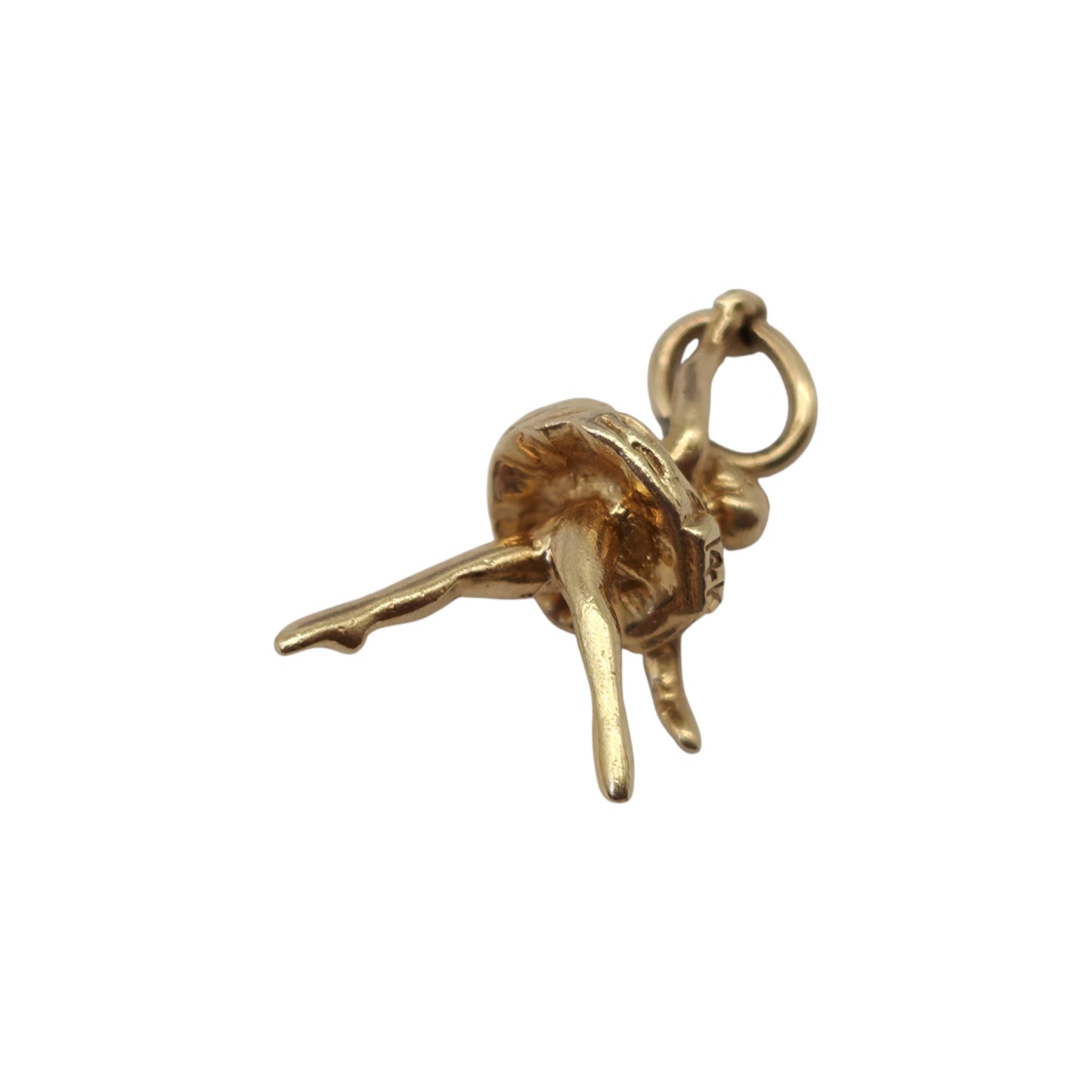14ct Yellow Gold Ballerina Charm L 1.7 cm 1.4 g.