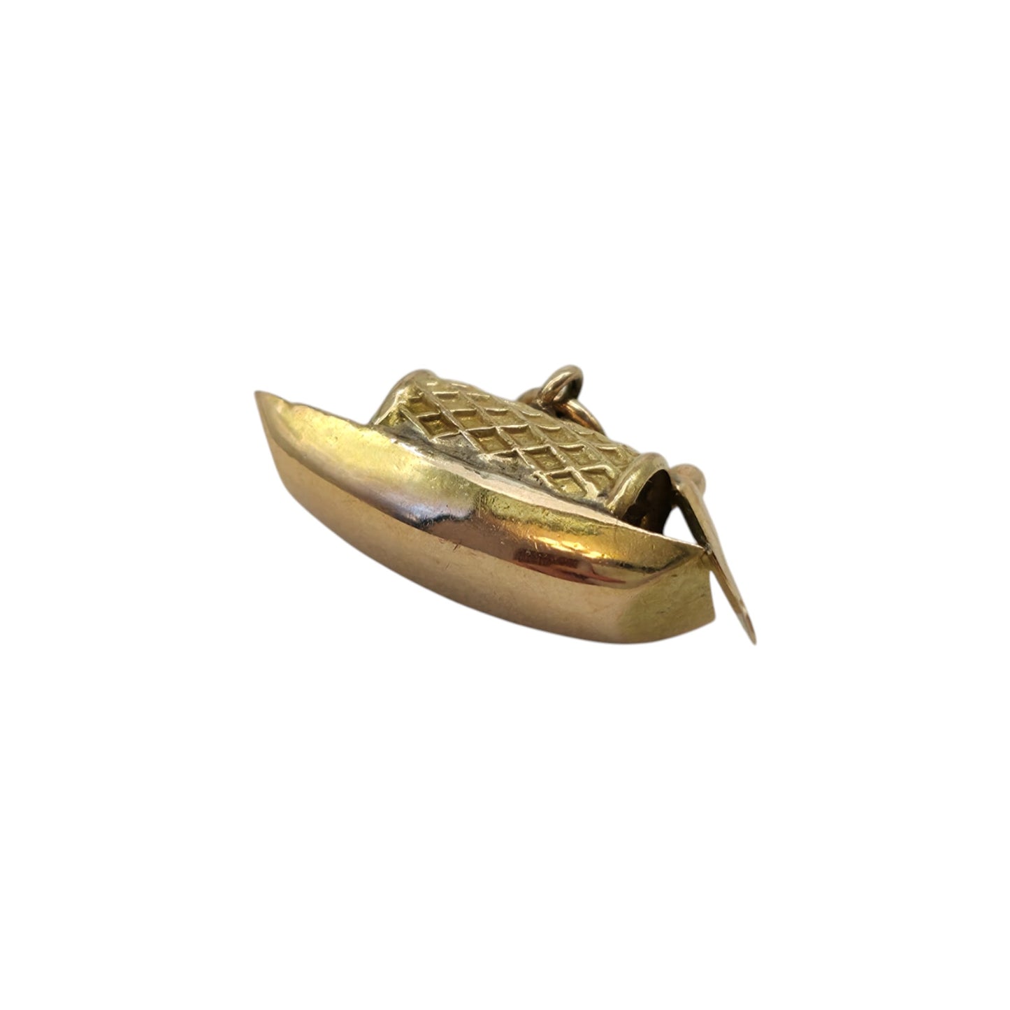 14ct 585 Yellow Gold Boat Charm L 2.1 cm 1.4 g.