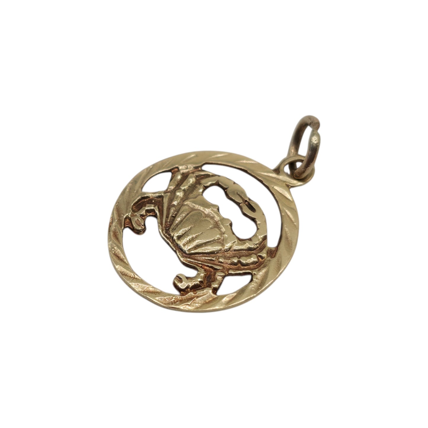 14ct Yellow Gold Crab Charm L 1.5 cm 1.1 g.