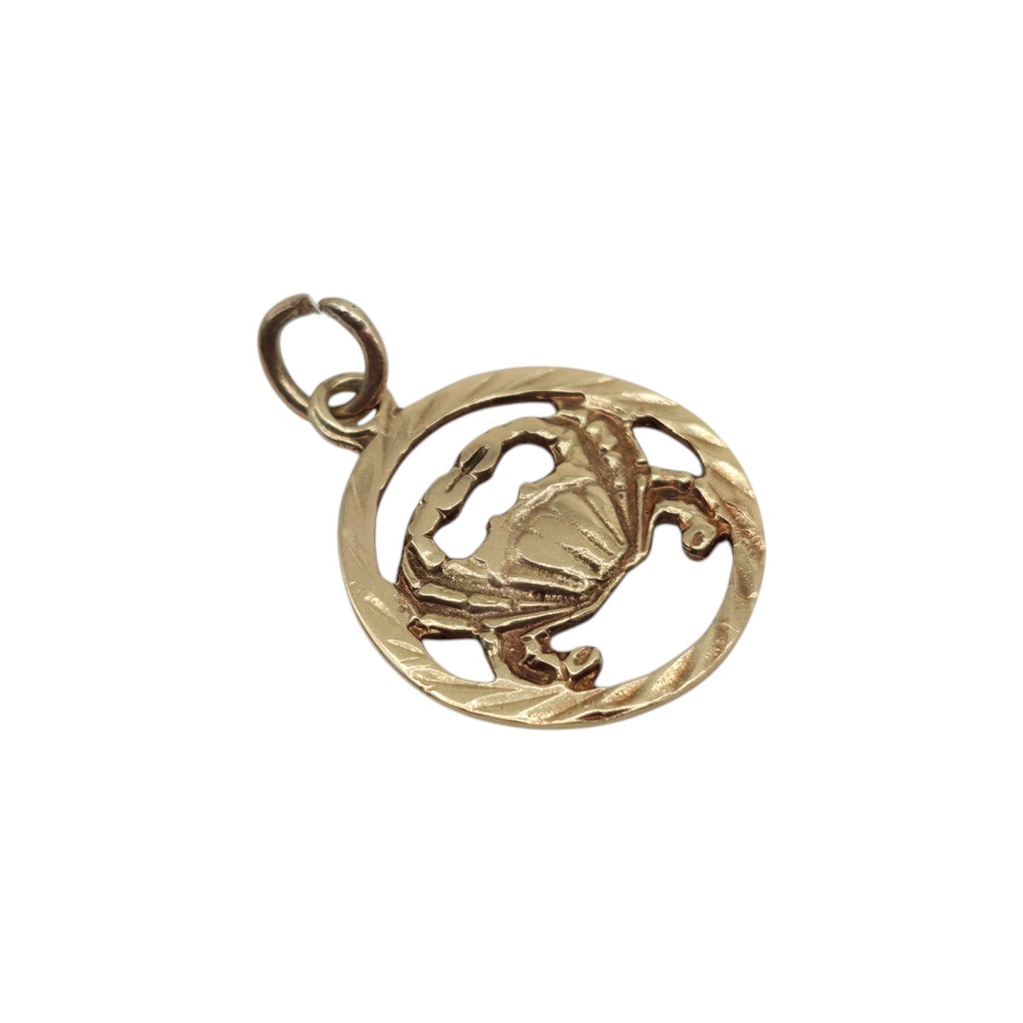 14ct Yellow Gold Crab Charm L 1.5 cm 1.1 g.