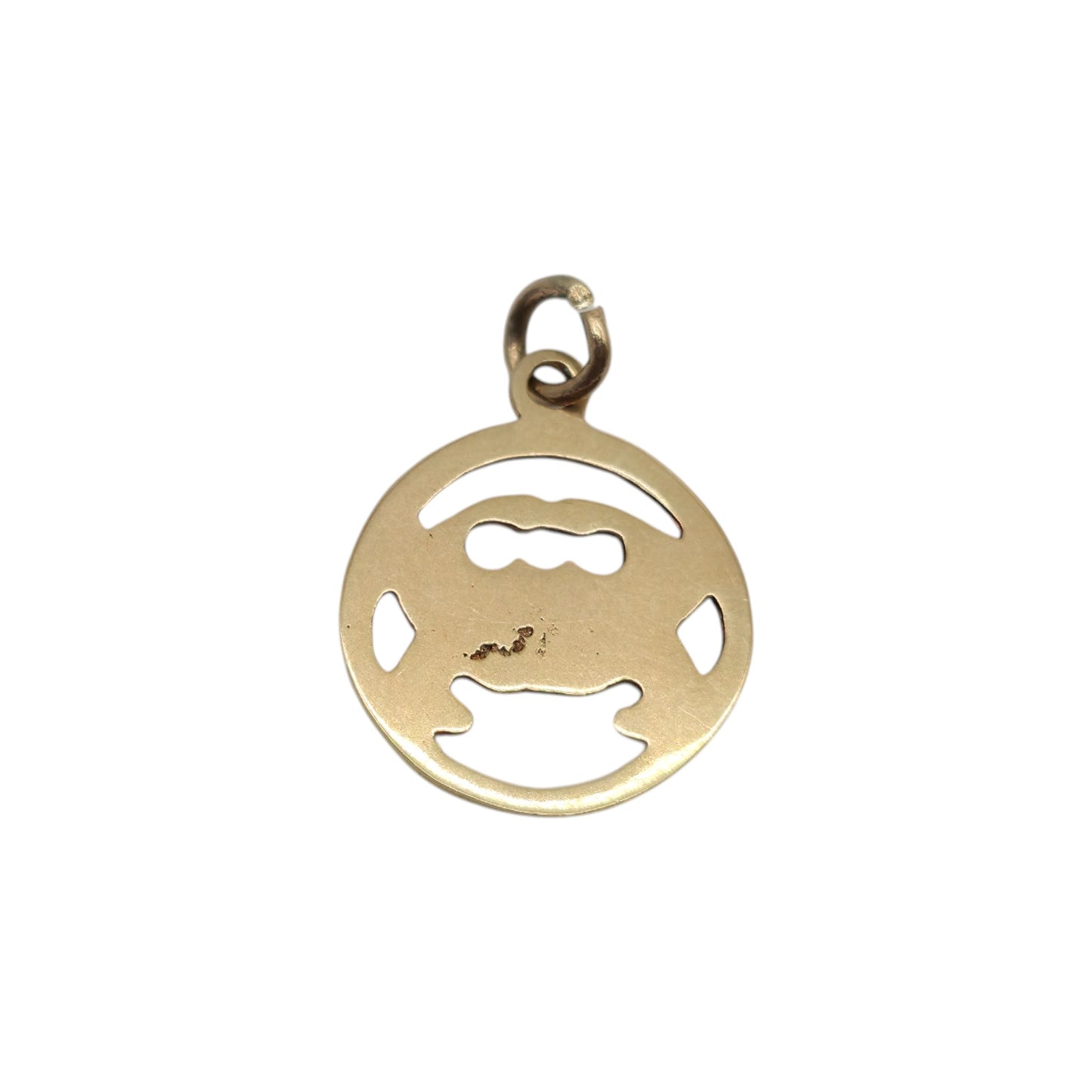 14ct Yellow Gold Crab Charm L 1.5 cm 1.1 g.