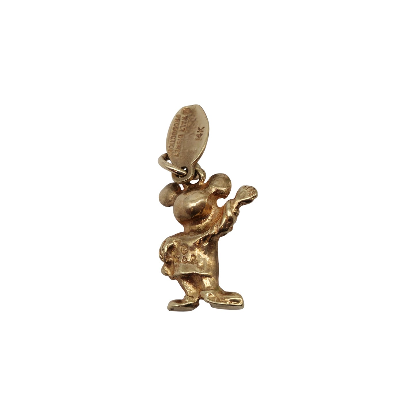 Disney 14ct Yellow Gold Mickey Mouse Charm L 1.5 cm 4.1 g.