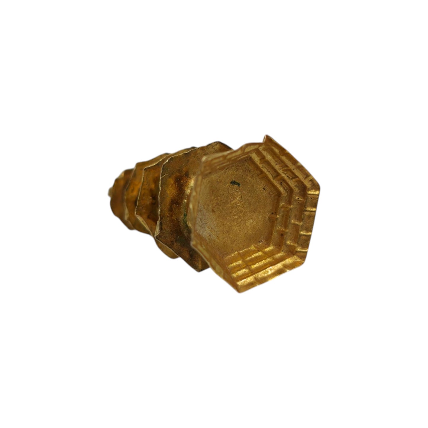 14ct Yellow Gold Pagoda Charm L 1.6 cm 0.9 g.