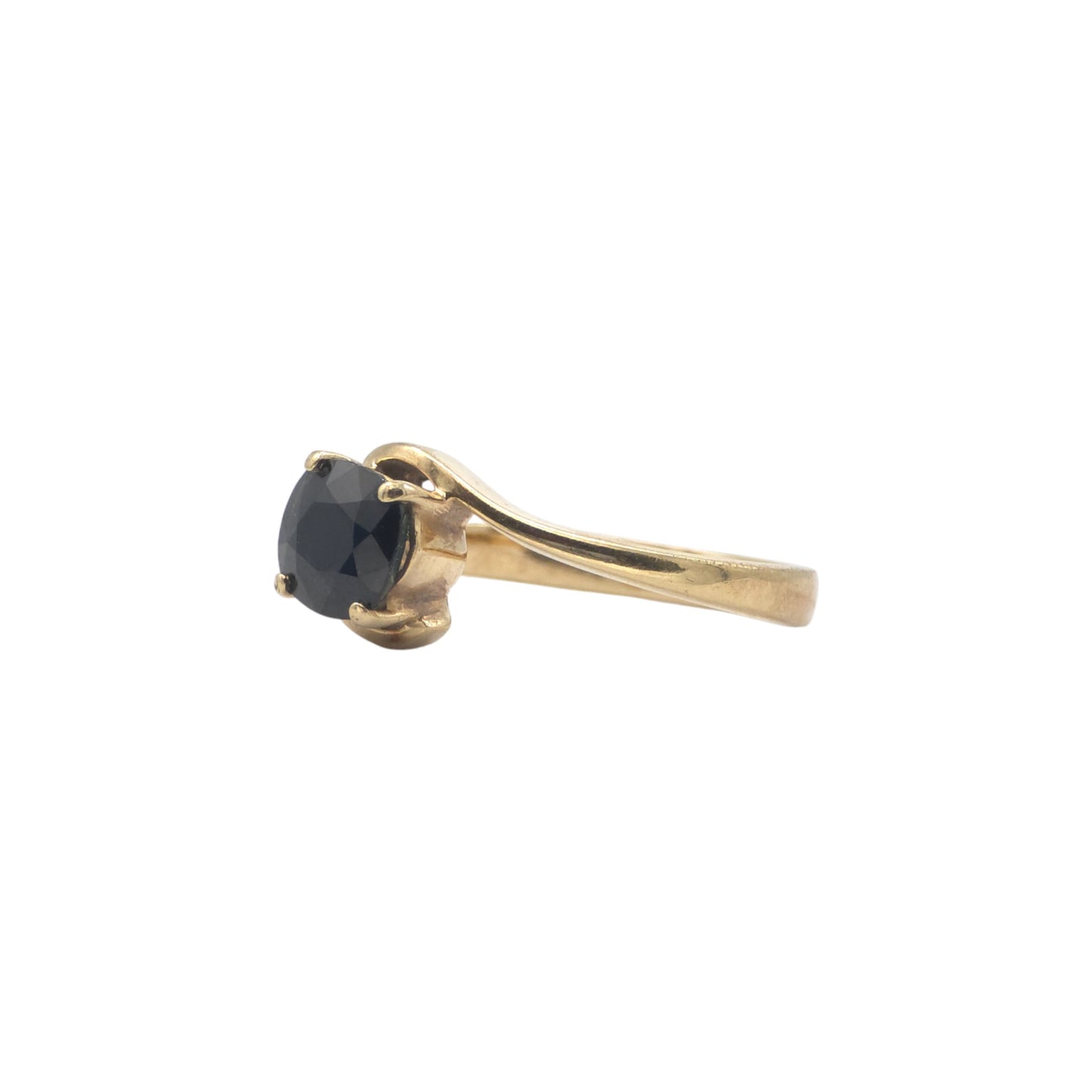 14ct 585 Yellow Gold Sapphire Ring Size J 1/2 2.3 g