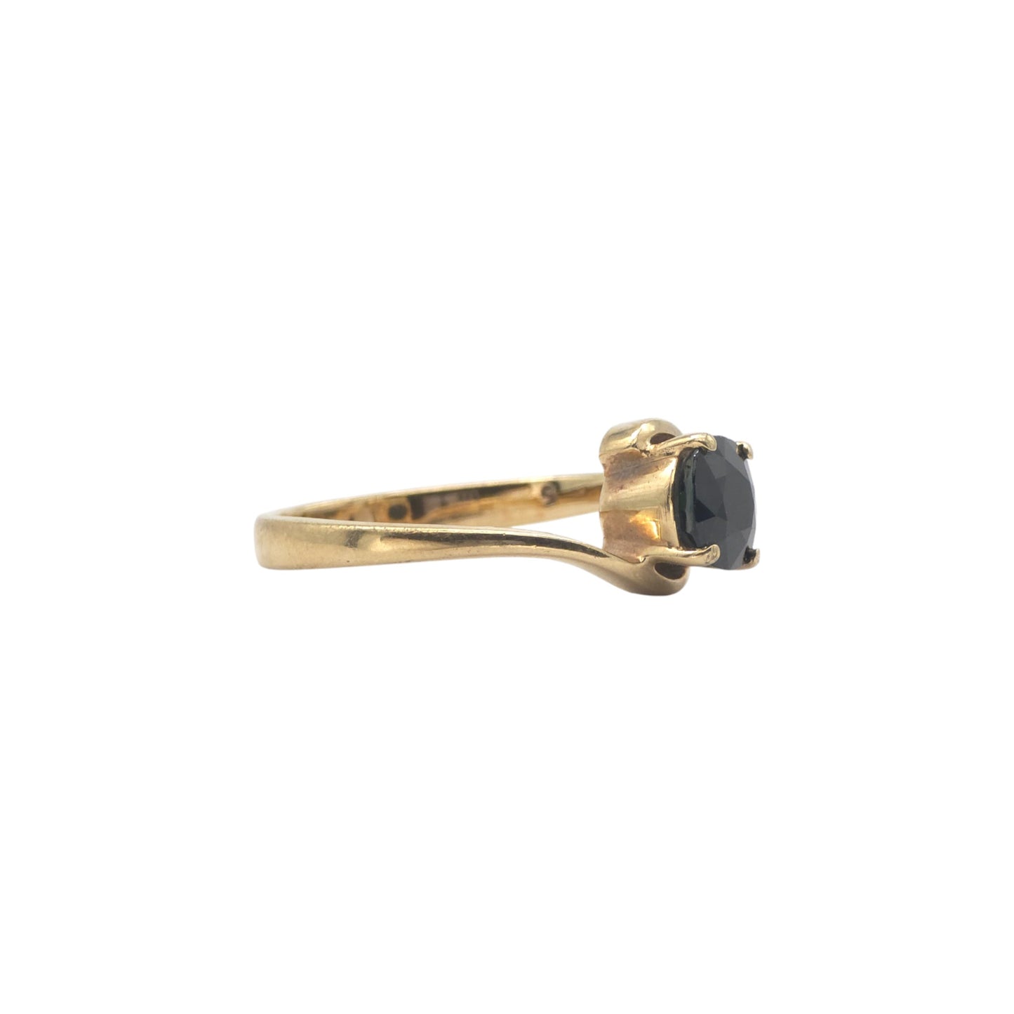 14ct 585 Yellow Gold Sapphire Ring Size J 1/2 2.3 g