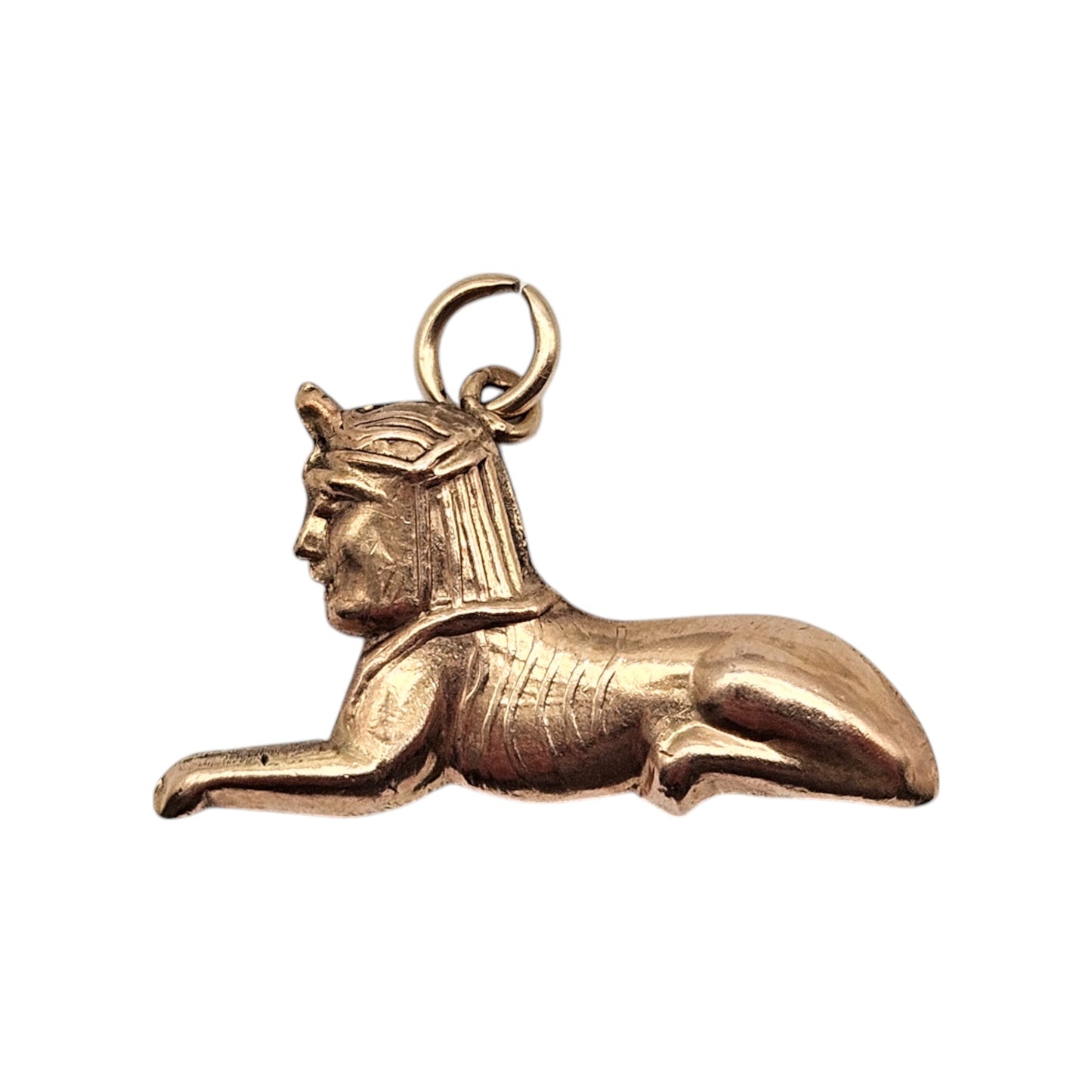 14ct Rose Gold Sphinx Charm L 2.6 cm 1.0 g.