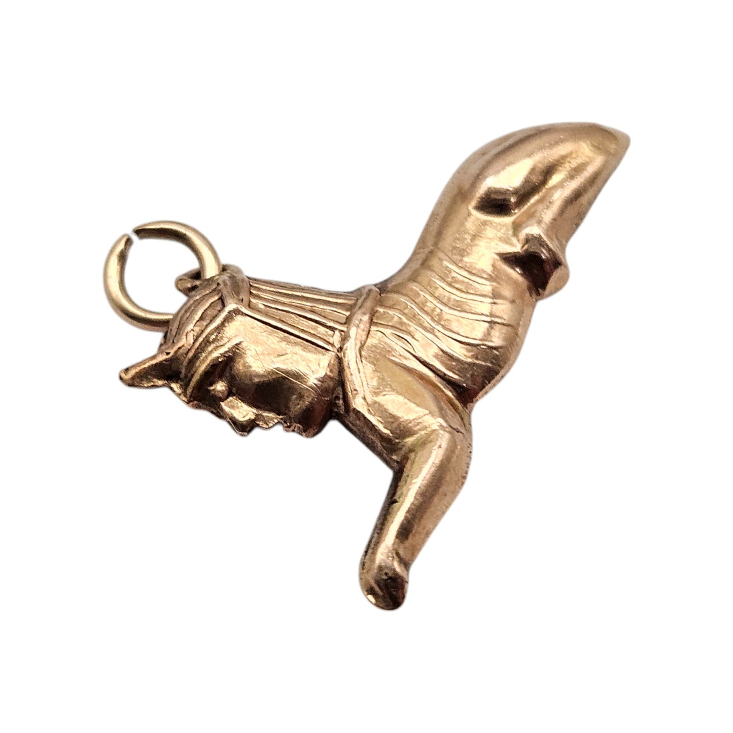 14ct Rose Gold Sphinx Charm L 2.6 cm 1.0 g.