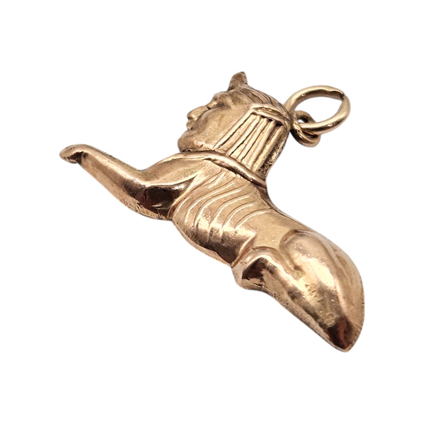 14ct Rose Gold Sphinx Charm L 2.6 cm 1.0 g.