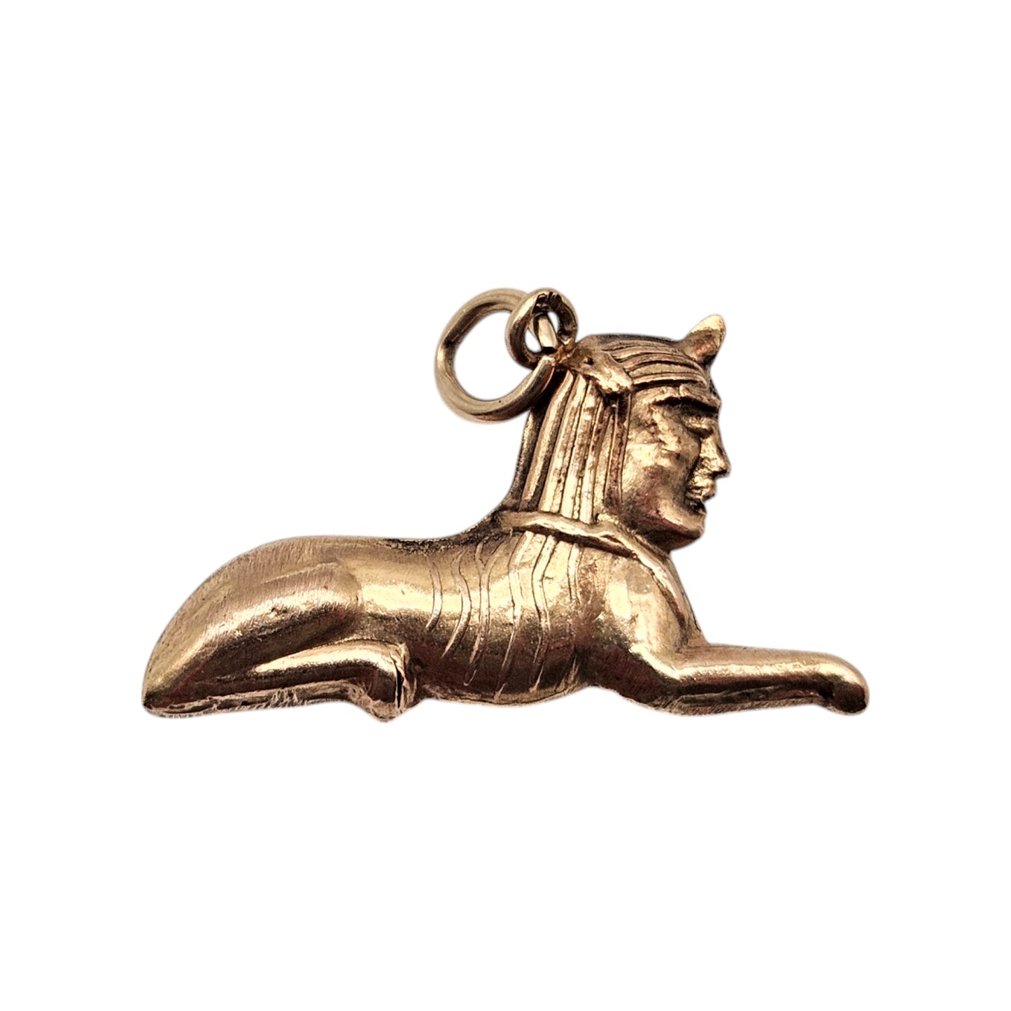 14ct Rose Gold Sphinx Charm L 2.6 cm 1.0 g.