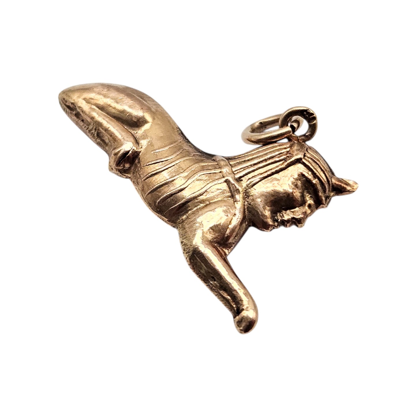 14ct Rose Gold Sphinx Charm L 2.6 cm 1.0 g.