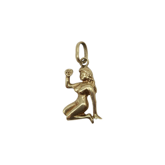 14ct Yellow Gold Virgo Charm