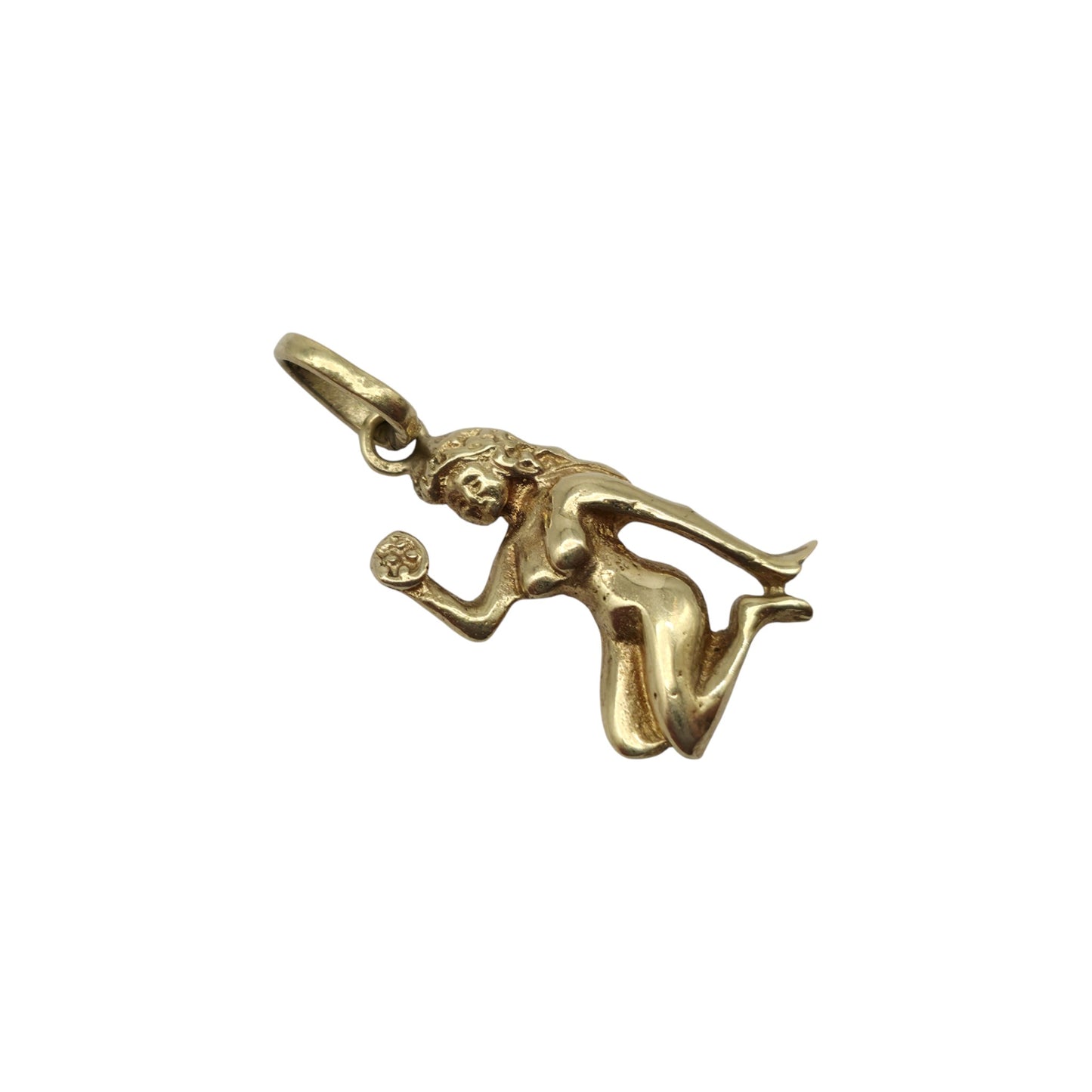 14ct Yellow Gold Virgo Charm L 1.5 cm 0.9 g.