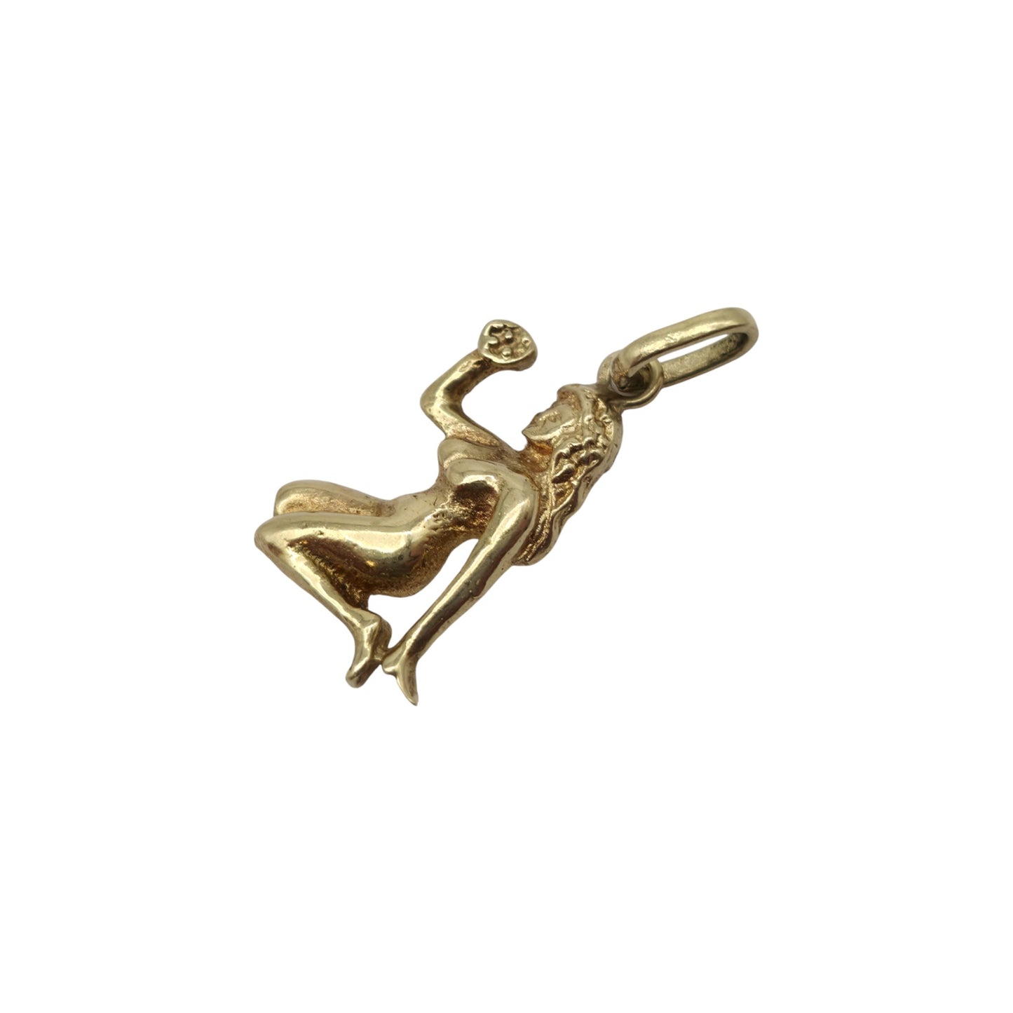 14ct Yellow Gold Virgo Charm L 1.5 cm 0.9 g.