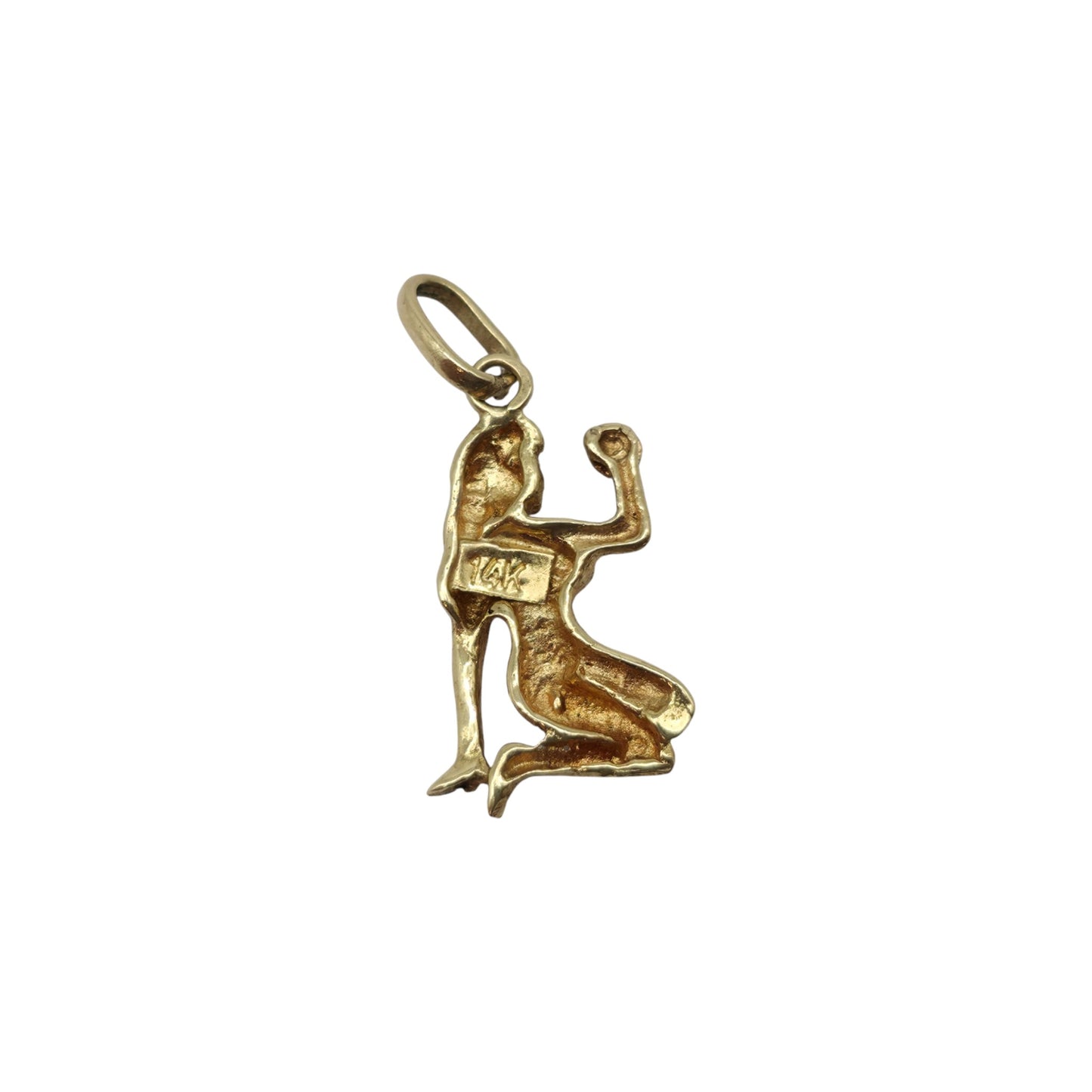 14ct Yellow Gold Virgo Charm L 1.5 cm 0.9 g.