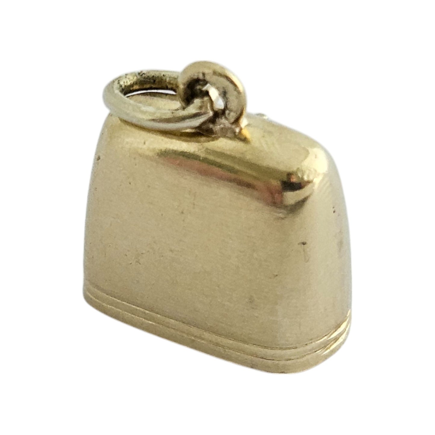 14ct 585 Yellow Gold & Enamel Tinkling Bell Charm L 1.0 cm 1.8 g.