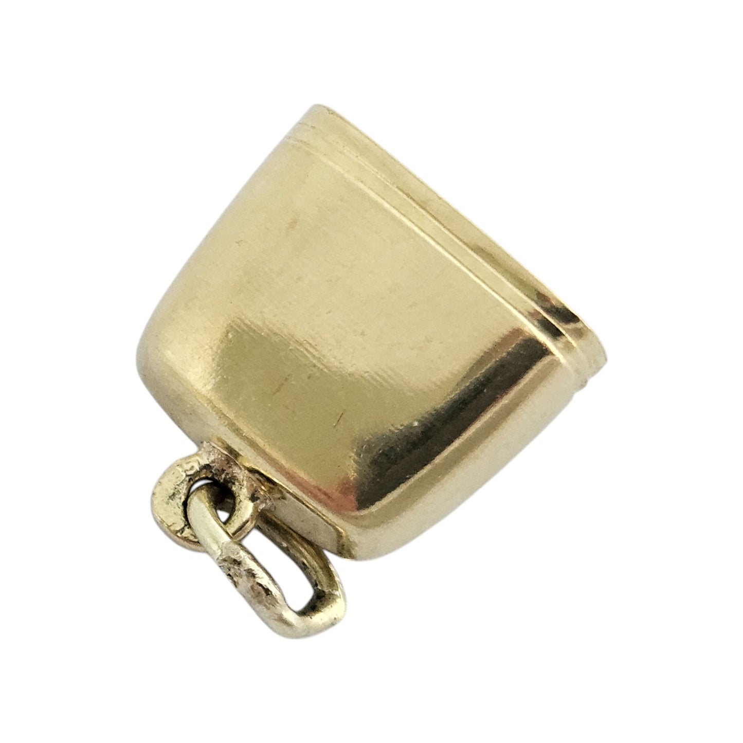 14ct 585 Yellow Gold & Enamel Tinkling Bell Charm L 1.0 cm 1.8 g.