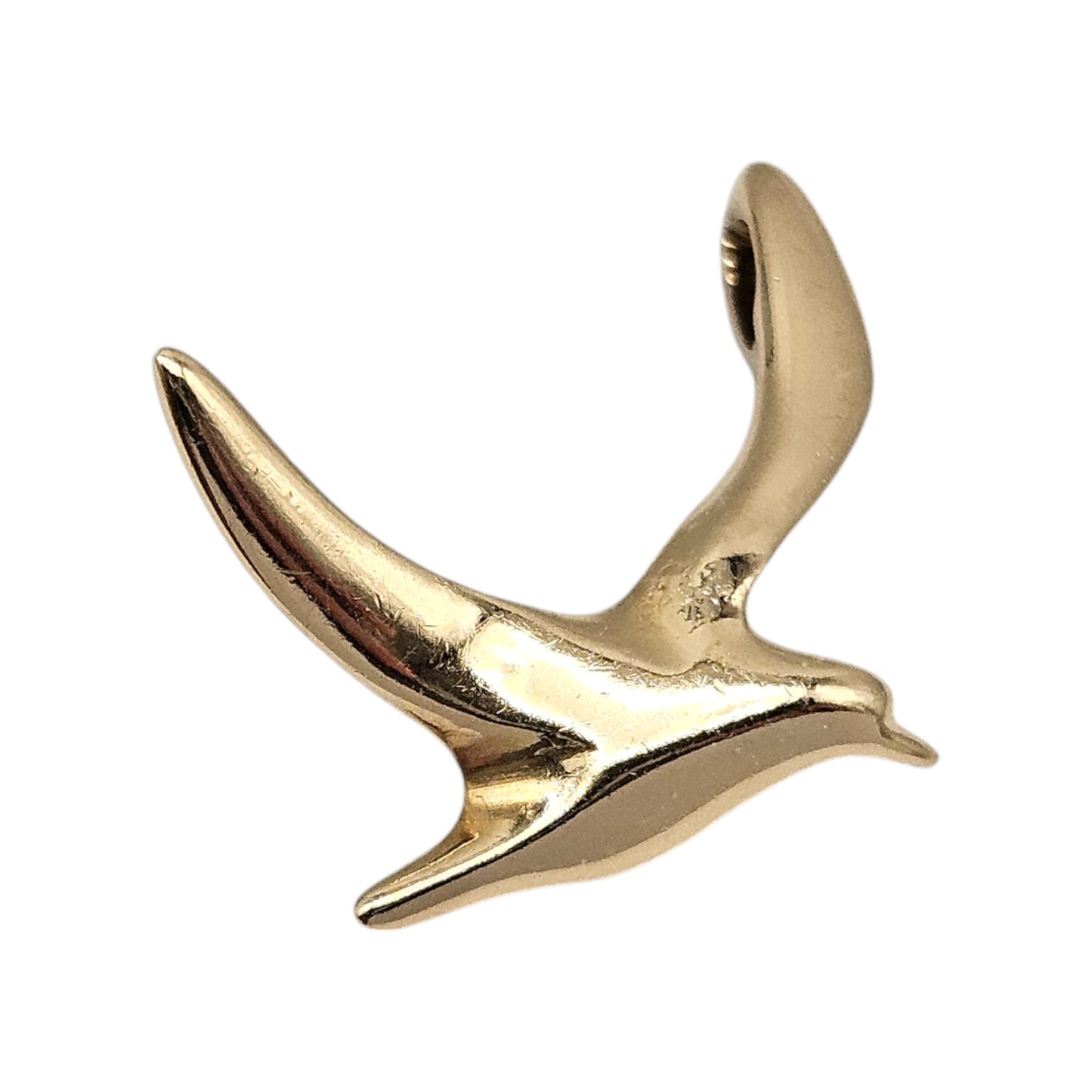14ct Yellow Gold Bird Pendant L 2.5 cm 1.6 g.