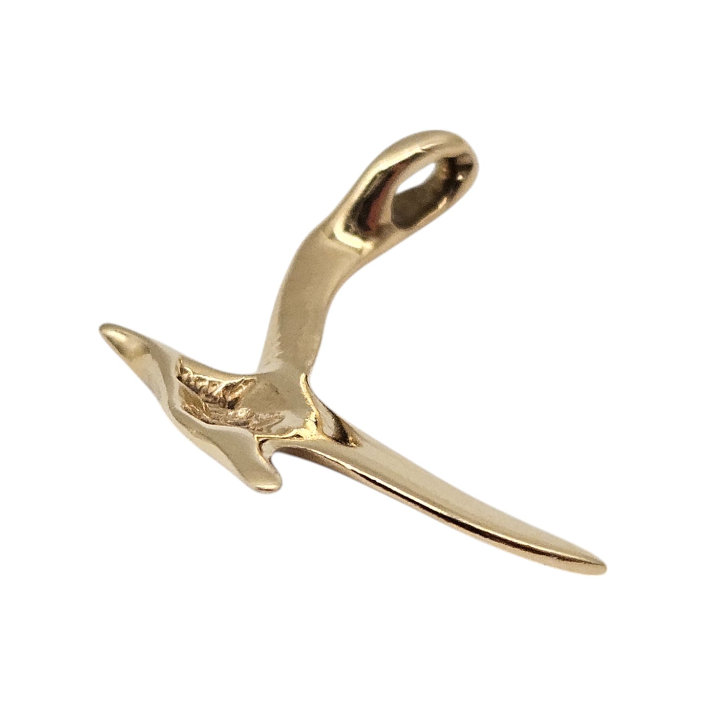14ct Yellow Gold Bird Pendant L 2.5 cm 1.6 g.