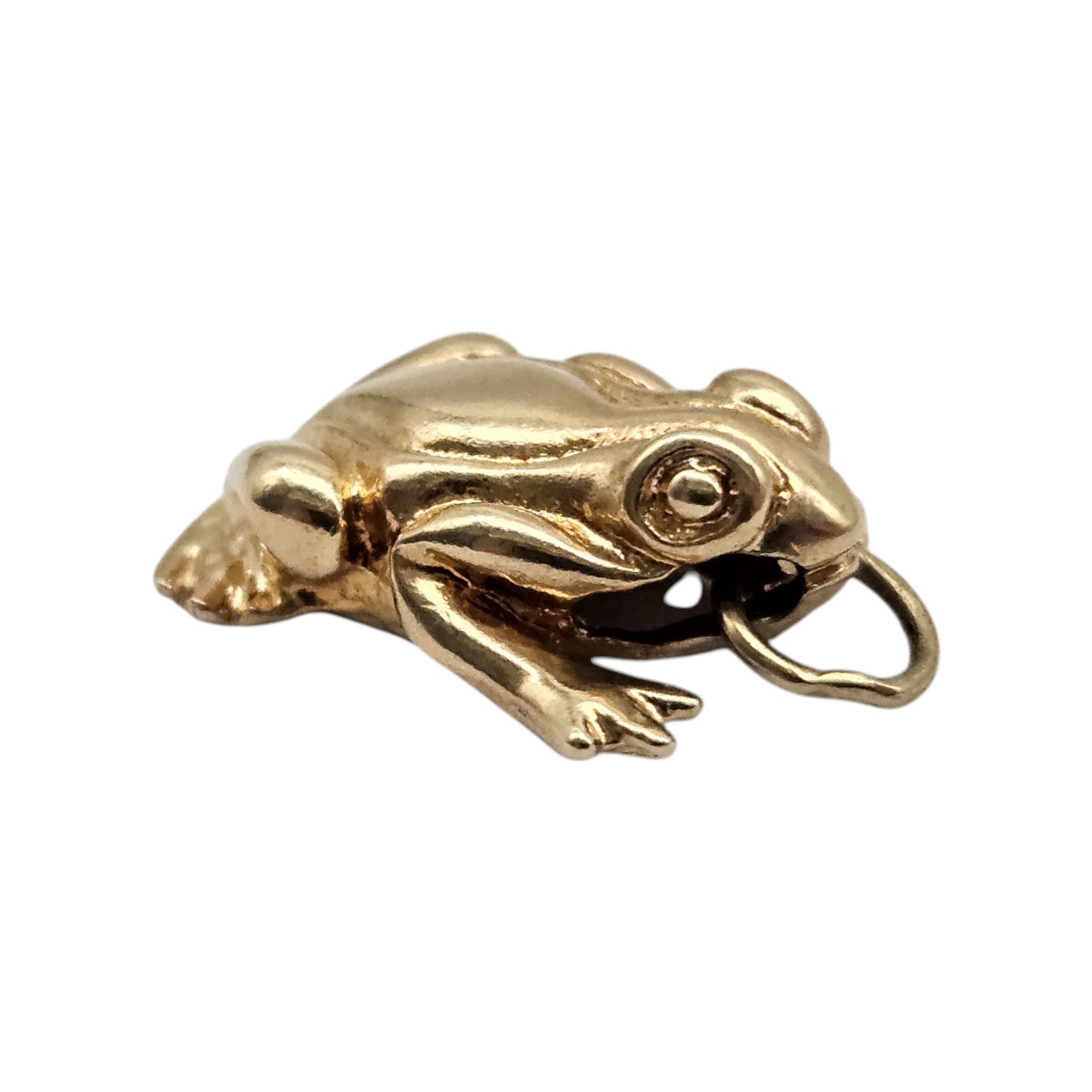 14ct Yellow Gold Frog Charm L 1.5 cm 2.0 g.