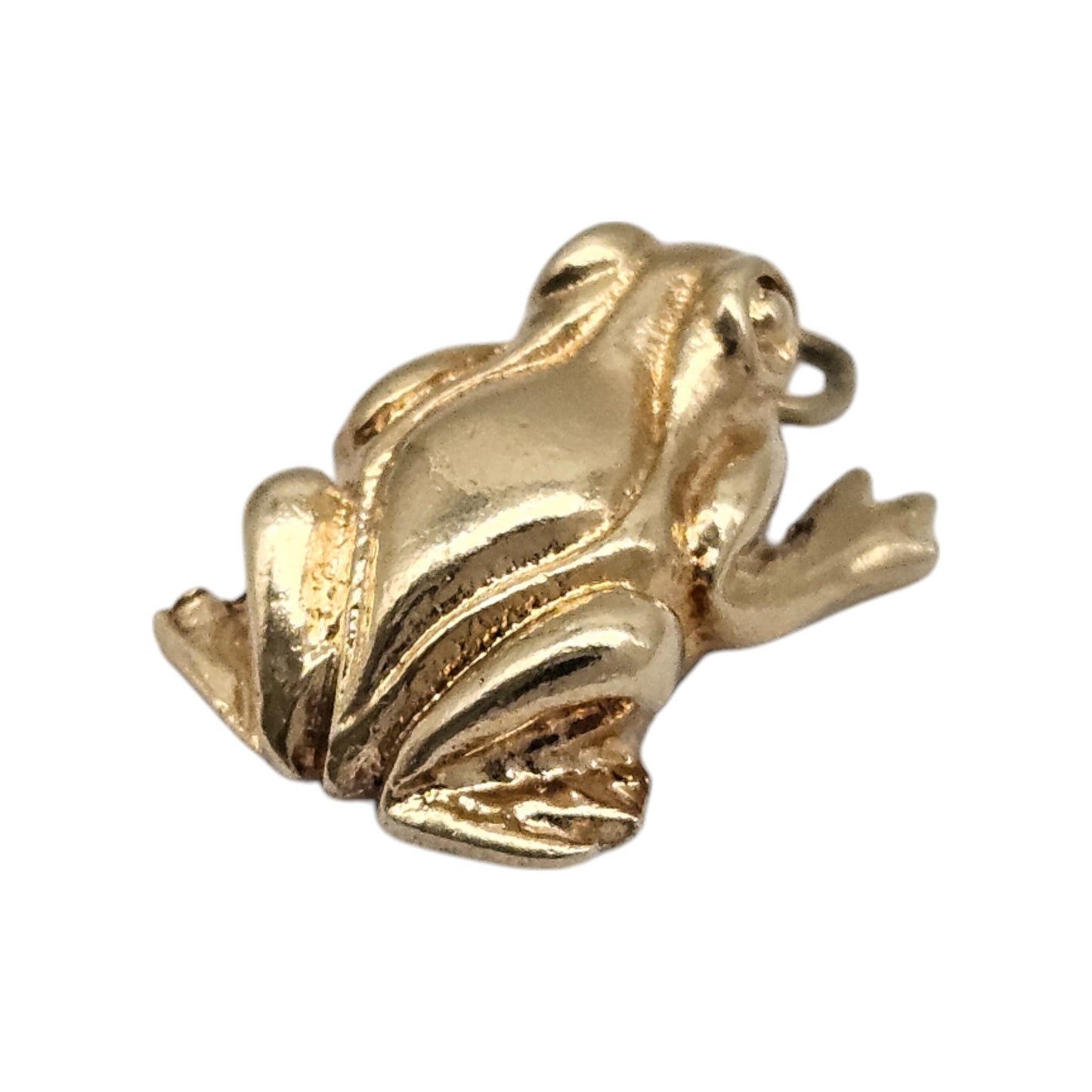 14ct Yellow Gold Frog Charm L 1.5 cm 2.0 g.