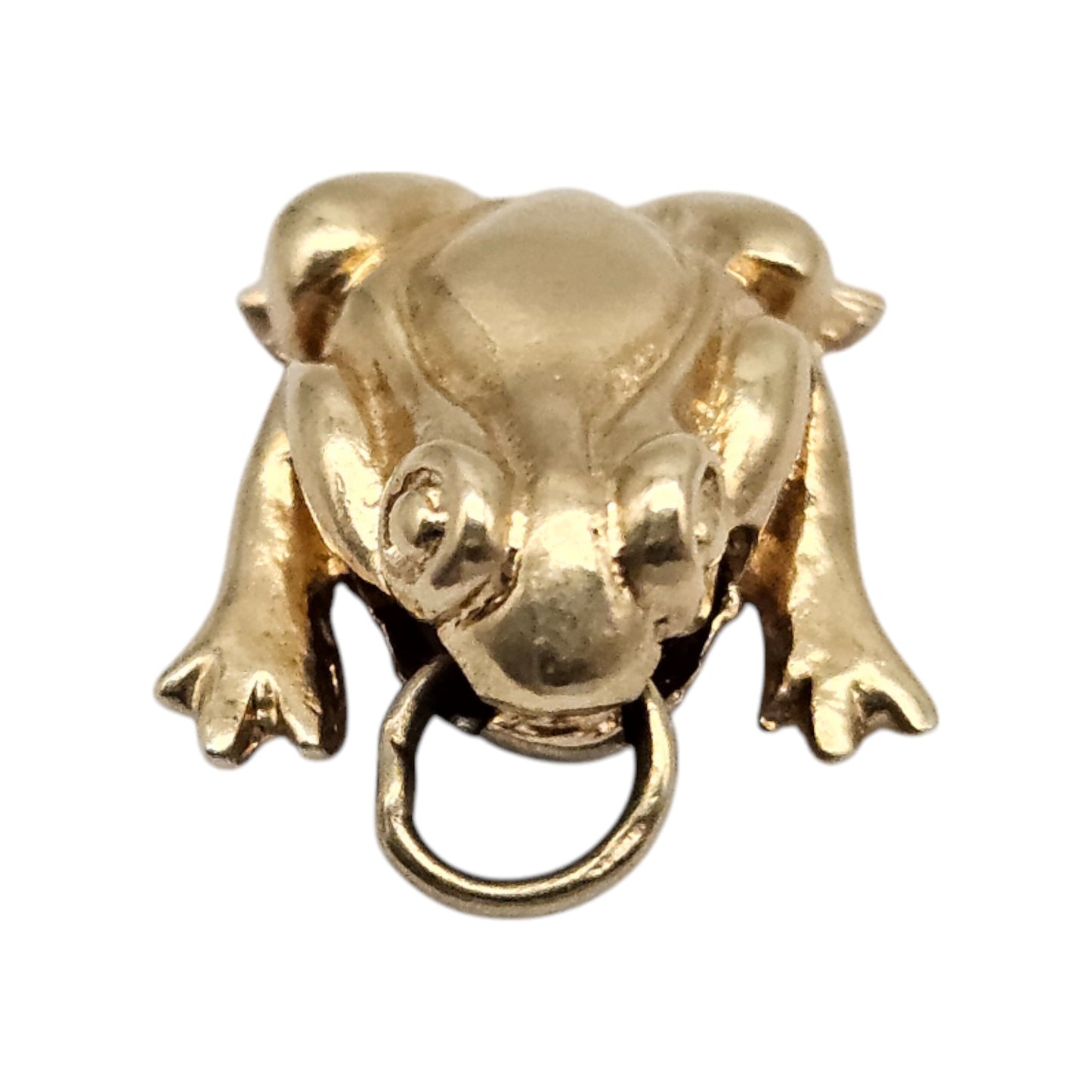 14ct Yellow Gold Frog Charm L 1.5 cm 2.0 g.