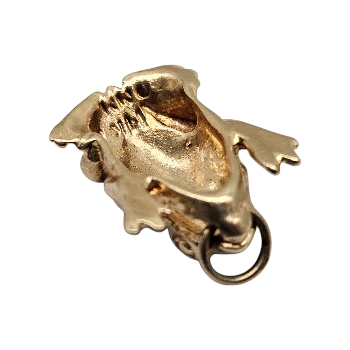 14ct Yellow Gold Frog Charm L 1.5 cm 2.0 g.