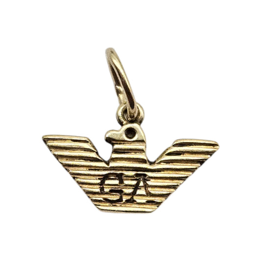 14ct Yellow Gold Giorgio Armani Charm L 1.1 cm 0.3 g.