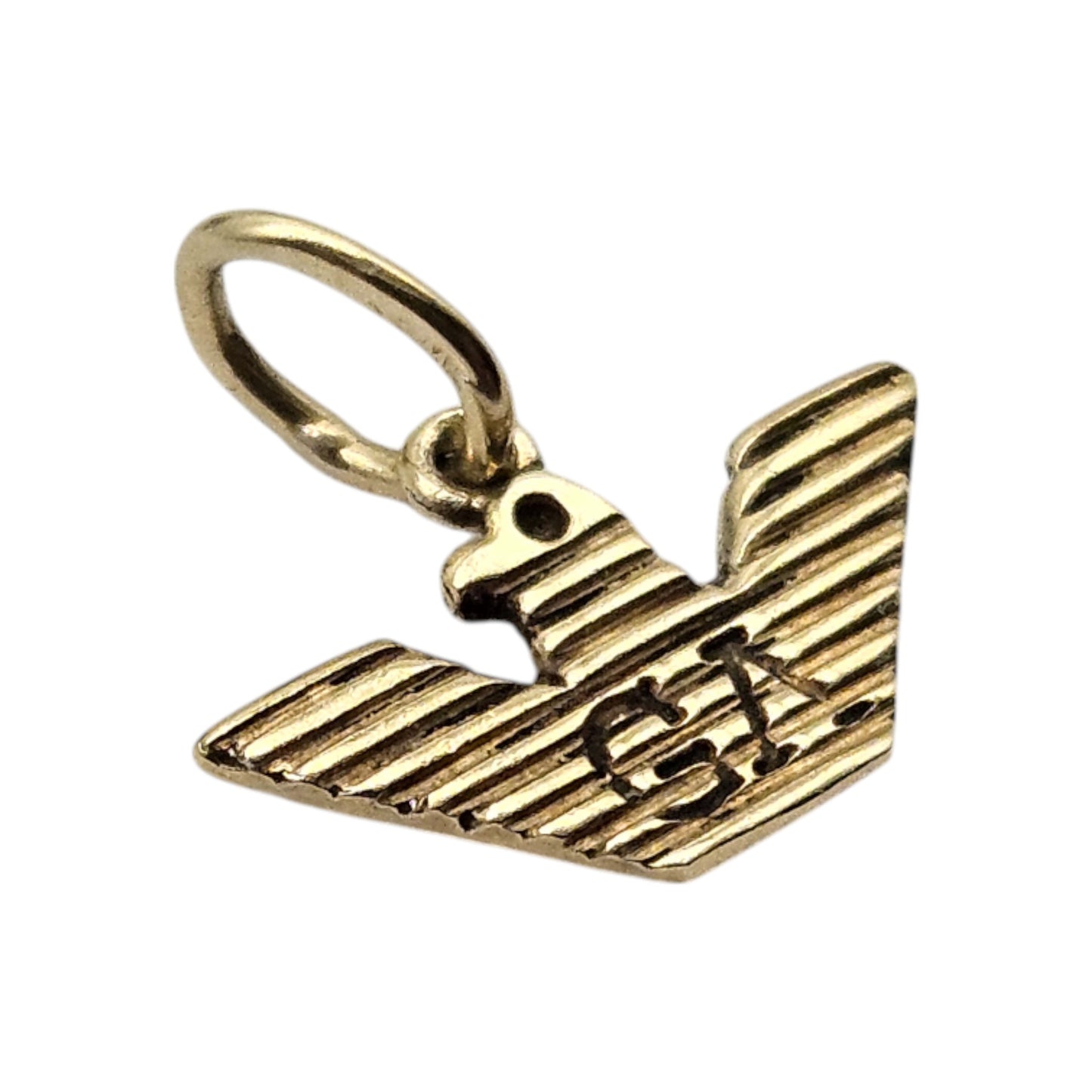 14ct Yellow Gold Giorgio Armani Charm L 1.1 cm 0.3 g.