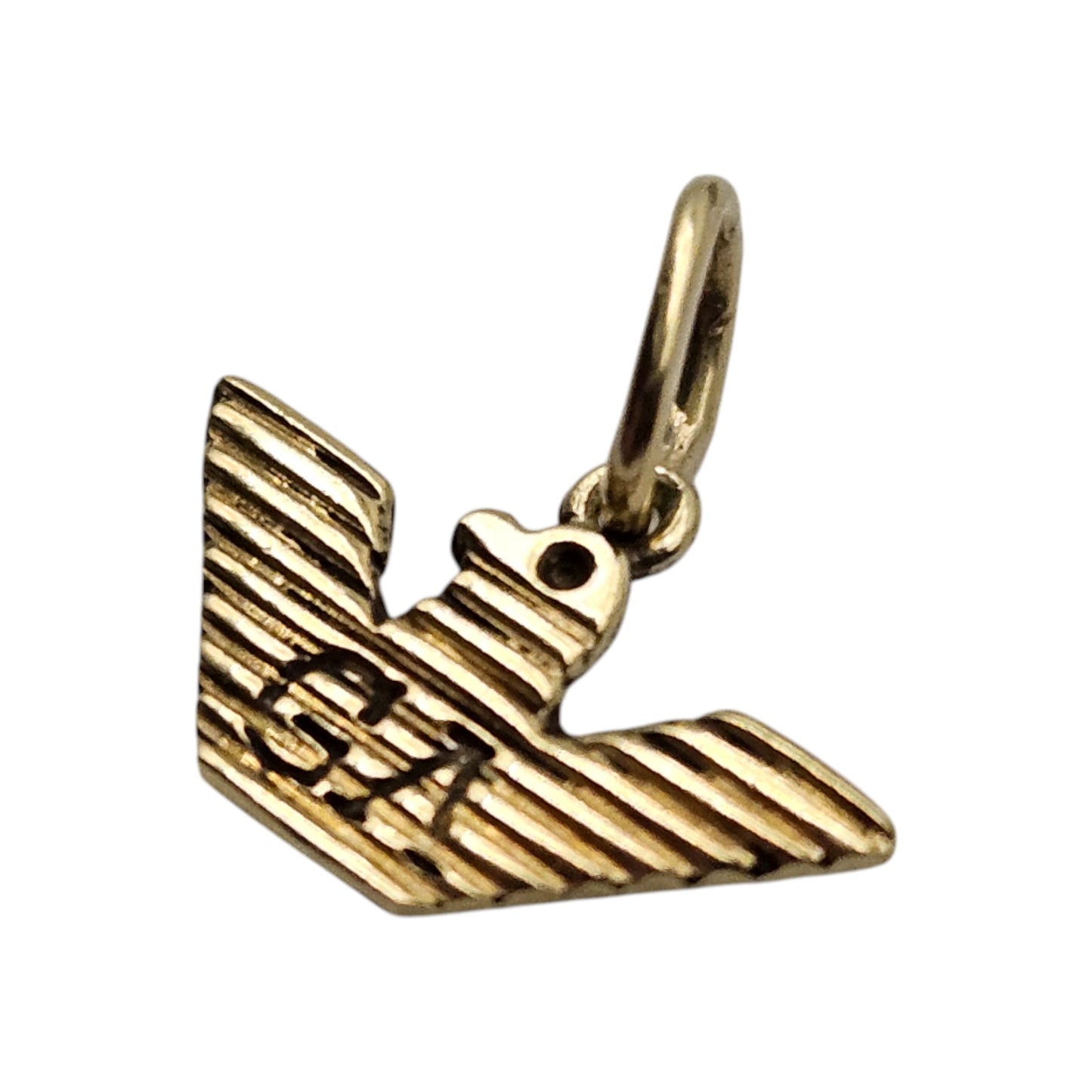 14ct Yellow Gold Giorgio Armani Charm L 1.1 cm 0.3 g.