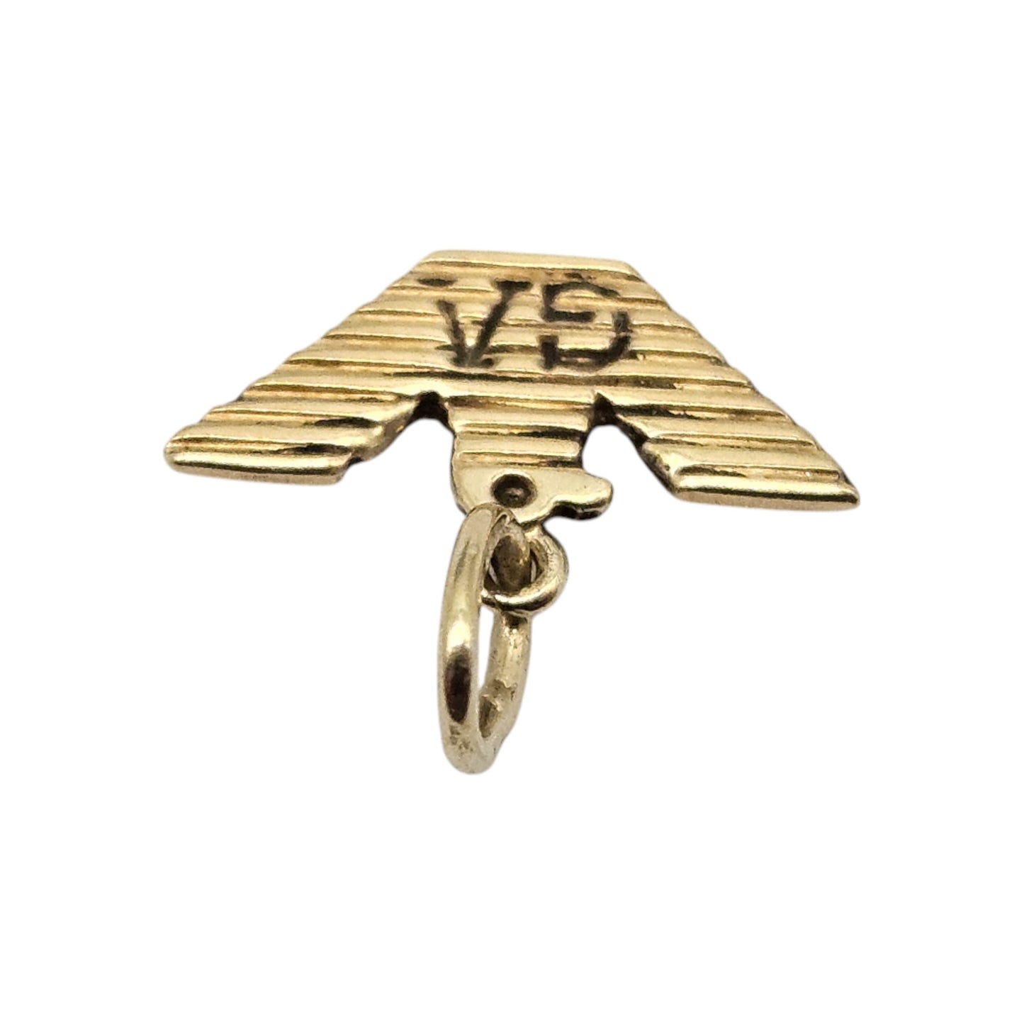 14ct Yellow Gold Giorgio Armani Charm L 1.1 cm 0.3 g.