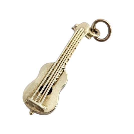 14ct 585 Yellow Gold Guitar Charm L 2.4 cm 1.9 g.