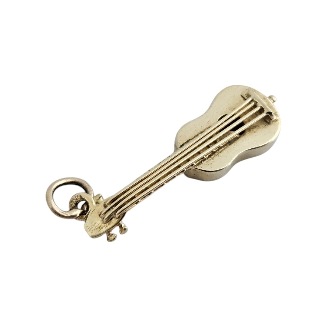 14ct 585 Yellow Gold Guitar Charm L 2.4 cm 1.9 g.