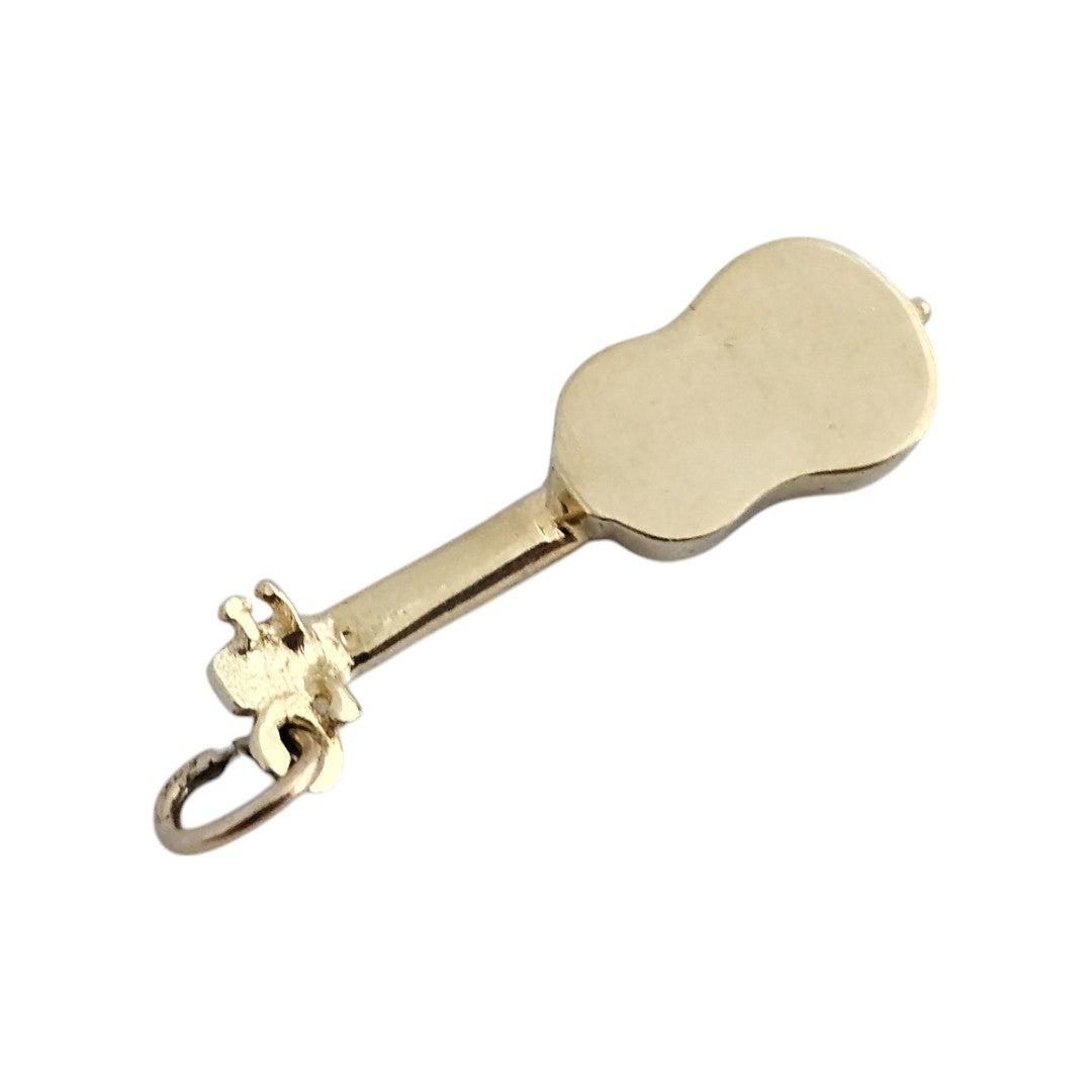 14ct 585 Yellow Gold Guitar Charm L 2.4 cm 1.9 g.