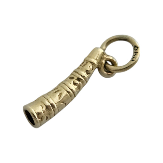 14ct 585 yellow gold Hunting Horn Charm