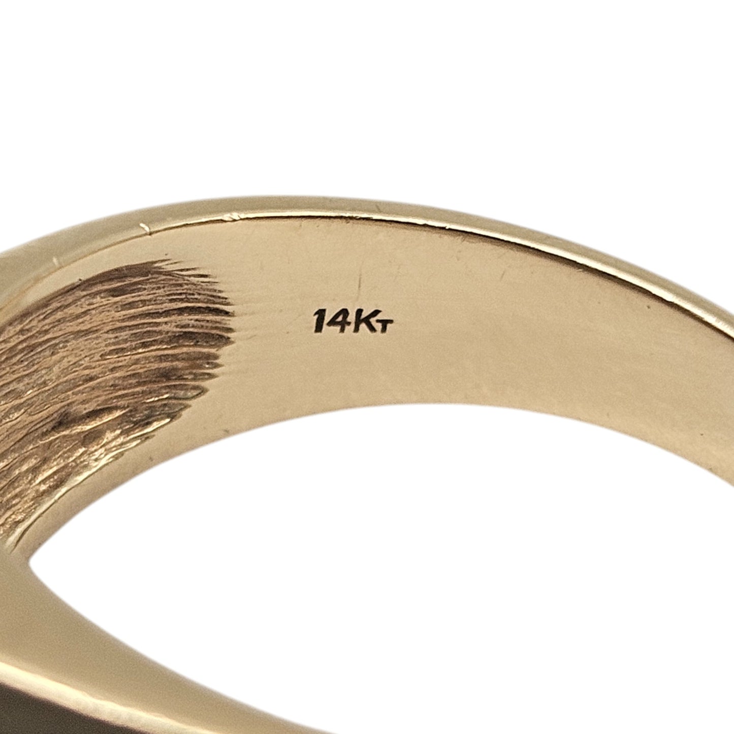 14ct Yellow Gold Ruby & Diamonds Signet Ring Size T 1/2 9.8 g.