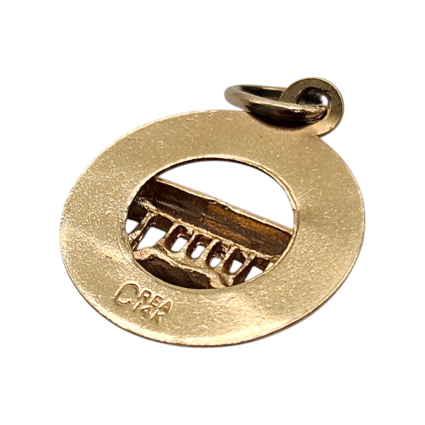 14ct Yellow Gold San Francisco Pendant L 1.4 cm 1.0 g.