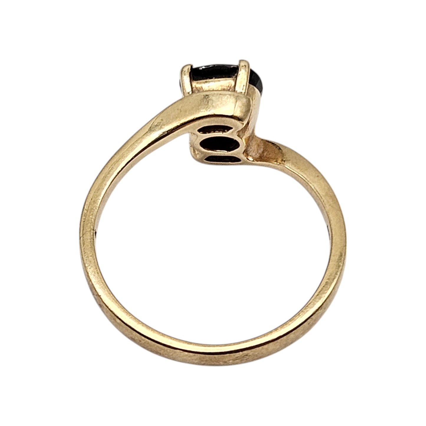 14ct 585 Yellow Gold Sapphire Ring Size J 1/2 2.3 g