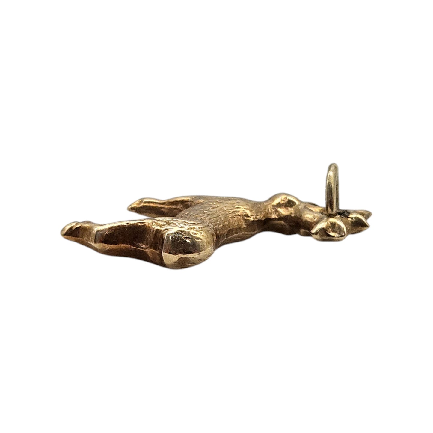 14ct 585 Yellow Gold Stag Charm L 1.9 cm 1.0 g.
