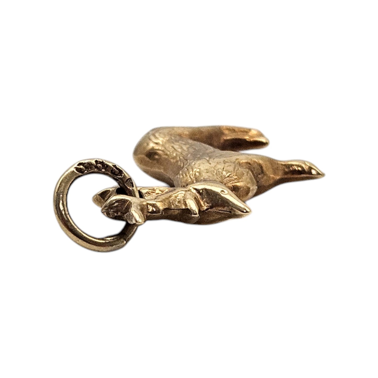 14ct 585 Yellow Gold Stag Charm L 1.9 cm 1.0 g.