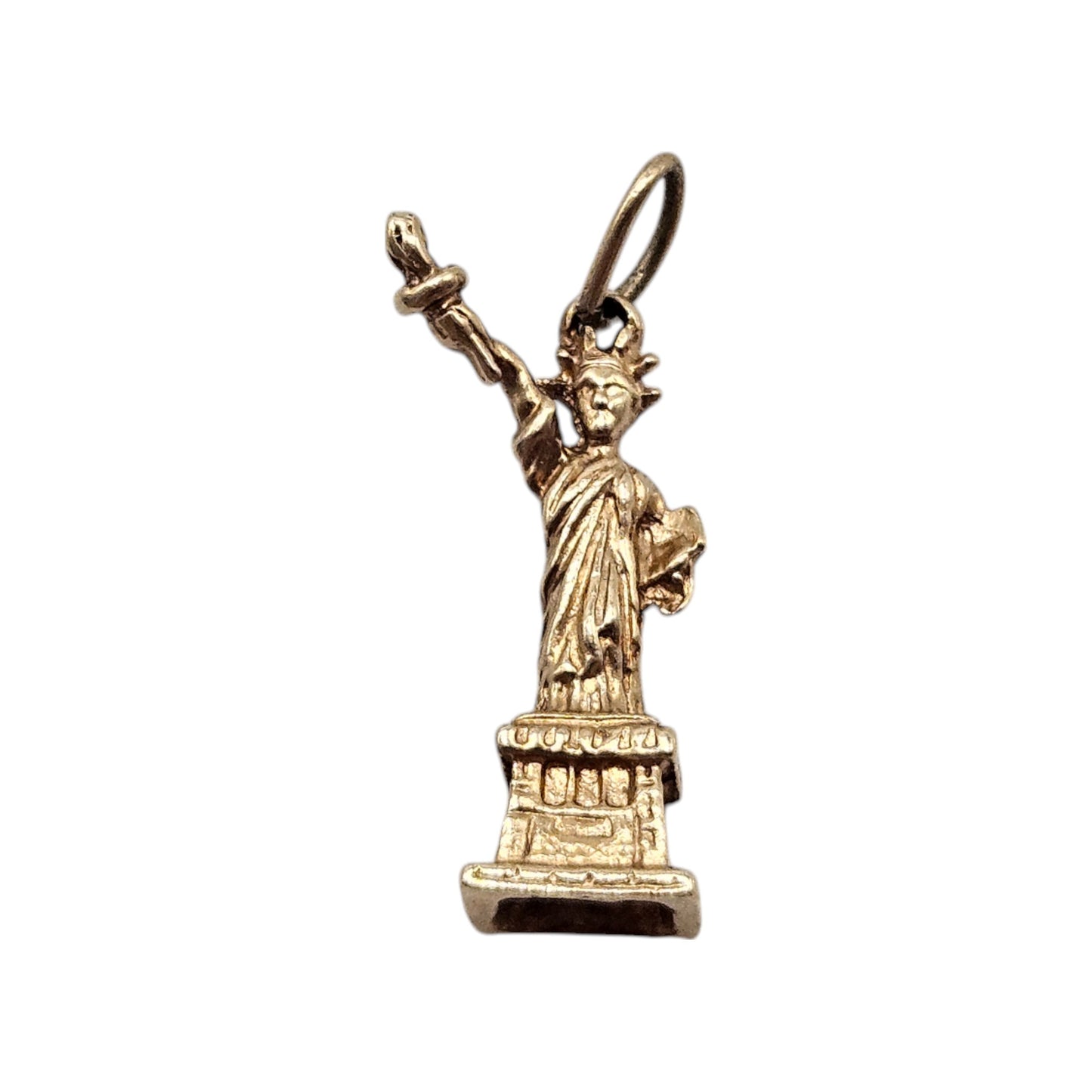 14ct Yellow Gold Statue Of Liberty Charm L 2.2 cm 2.9 g.