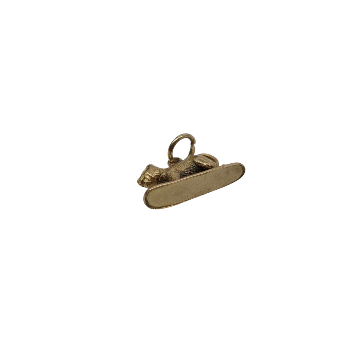 Antique 15ct Yellow Gold Tiger Charm c.1900 L 1.6 cm 1.4 g.