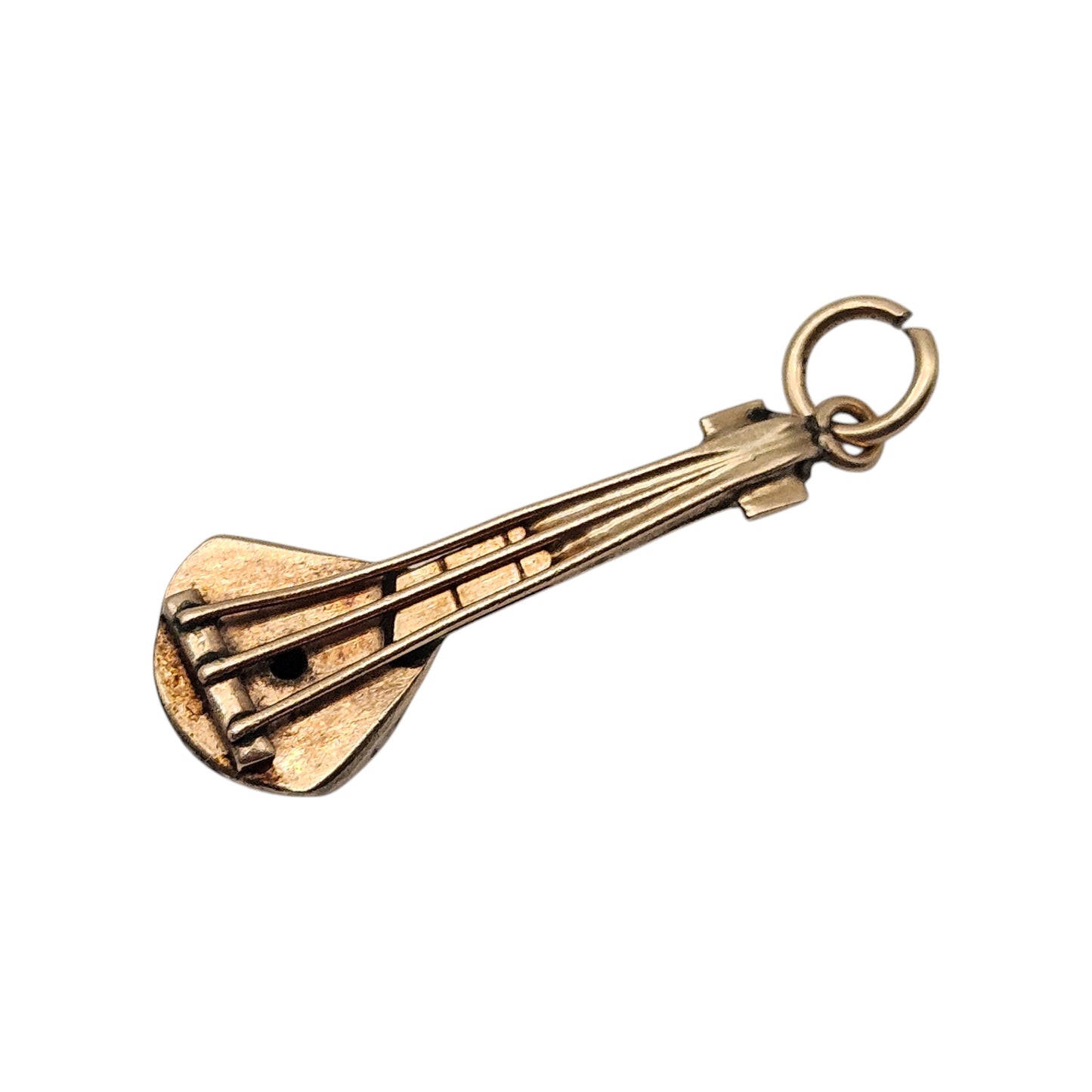 Antique 15ct Yellow Gold Mandolin Charm L 2.5 cm 1.6 g.